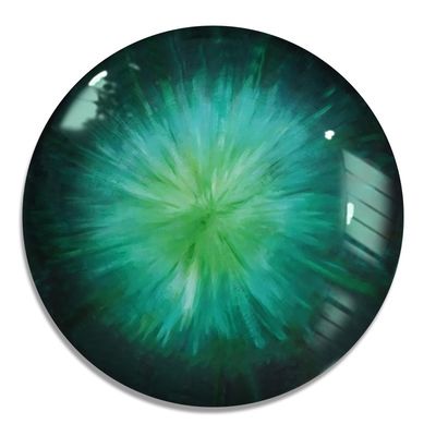 304 316 SS Estereoscópico 3D Convexa Estátua Circular Pendente Pintura Decorativa