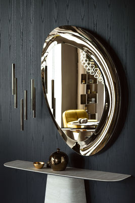 Hotel de 5 estrelas estilo de luxo leve desenho de olhos irregulares parede decorativa espelho artístico