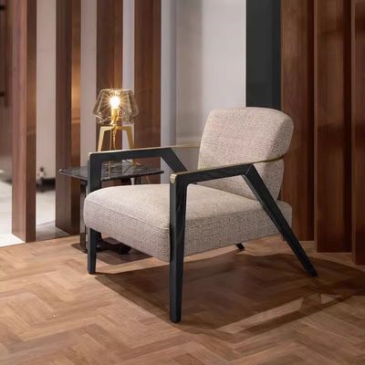 Cadeira individual de aço inoxidável personalizada Star Hotel com opção de tecido