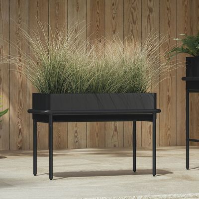 Hotel de 5 estrelas de luxo ao ar livre Vaso de flores de metal preto