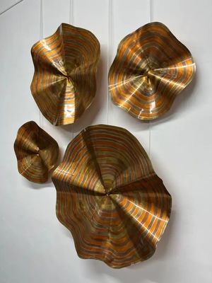 Esculptoria de parede de cobre de metal de luxo