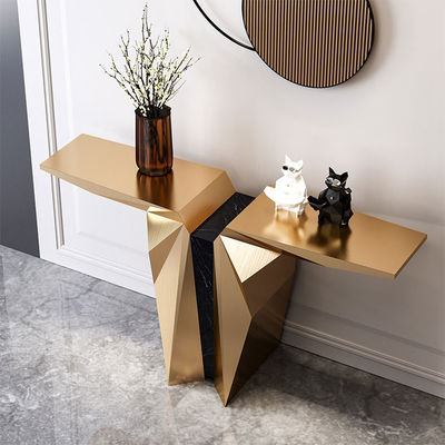 Mesa de entrada de aço inoxidável para hotéis de cinco estrelas em estilo minimalista moderno